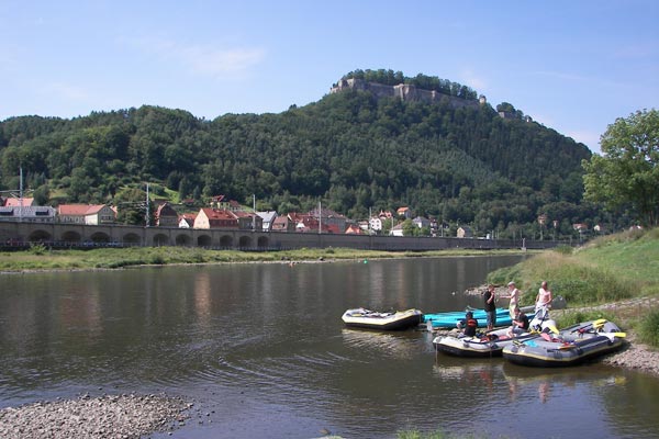 Königstein mit Elbe